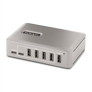 StarTech.com 10-Port USB-C Hub - 8x USB-a/2x USB-C - Self-Powered W/65W Power Supply - USB 3.1 10Gbps - Desktop/Laptop USB Hub W/USB-IF Certified 3ft
