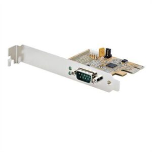 StarTech.com PCI Express Serial Card PCIe to RS232 (DB9) Serial Interface Card PC Serial Card W/ 16C1050 UART Standard or Low Profile Brackets COM Ret