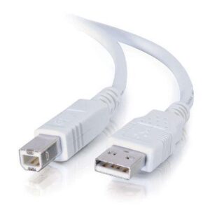 C2G Cables to Go 2m (6.56') USB 2.0 a/B Cable, White