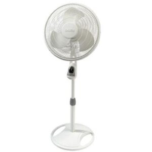 16" Oscillating Stand Fan Wht, 1646