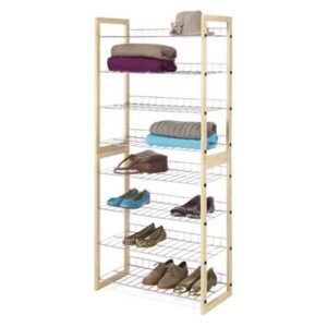Closet Shelves Wood Chrome