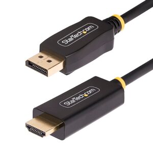 StarTech.com DP to HDMI Adapter Cable, 4K 2m