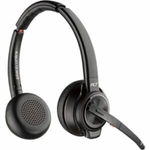 77Y82AA-ABA Poly Savi 8220 UC Microsoft Teams Certified DECT 1920-1930 MHz USB-a Headset, Black