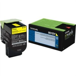 Lexmark 80c1sy0 Return Program Toner, 2,000 Page-yield, Yellow ( LEX80C1SY0 )