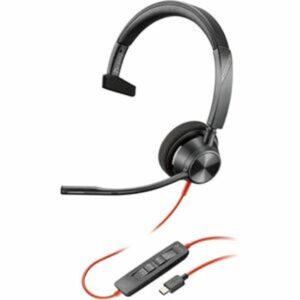 POLY Blackwire 3310 Monaural USB-C Headset +USB-C/a Adapter