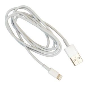 900704 1 M Lightning to USB White Data Transfer Cable