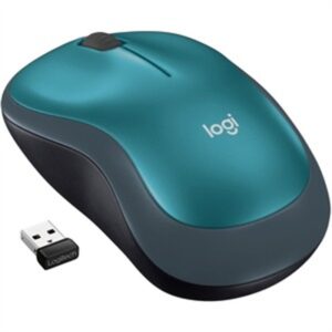 Logitech M185 Wireless Mouse, Blue/Black