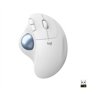 Logitech ERGO M575 Bluetooth Trackball Mouse - White