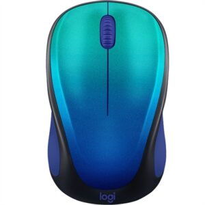 Logitech 910-006118 Design Collection Wireless Mouse - Blue Aurora