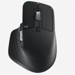 Logitech MX Master 3 Advanced Wireless Mouse and Knox 4-Port USB Hub in Black