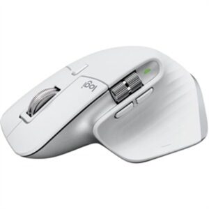 Logitech MX Master 3S for Mac Wireless Mouse (Pale Gray) Bundle with MX Palm Rest and 4-Port USB Hub