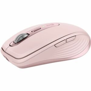 Logitech MX Anywhere 3 Compact Performance Mouse and Kratos Extended Mouse Pad Bundle in Rose