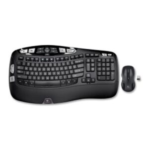 Logitech Mk550 Wireless Wave Keyboard + Mouse Combo, 2.4 Ghz Frequency/30 Ft Wireless Range, Black ( LOG920002555 )
