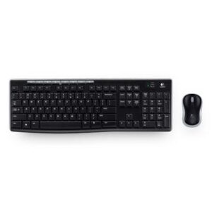 Logitech Wireless Combo Mk270, 2.4 Ghz Frequency/33 Ft Wireless Range, Black ( LOG920004536 )