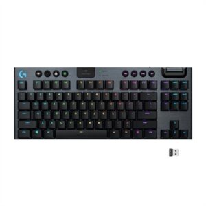 Logitech Yeti GX RGB LIGHTSYNC-Powered Microphone, G915 TenKeyLess Keyboard, G502 Mouse + Knox 4-Po in Carbon