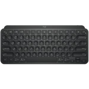 Logitech MX Keys Mini Wireless Illuminated Keyboard Bundle with Palm Rest and 4-Port USB Hub in Black