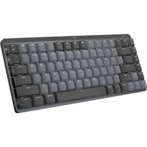 Logitech MX Mechanical Mini Clicky Keyboard with Wireless Mouse and MX Palm Rest in Graphite