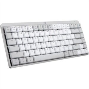 Logitech MX Mechanical Mini for Mac Minimalist Wireless Illuminated Keyboard (Pale Gray) in Light Gray