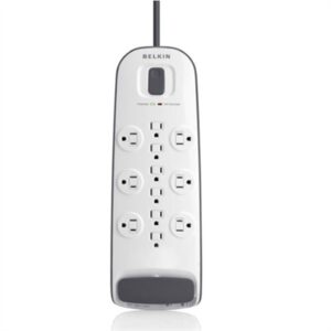 12-Outlet Surge Protector with Cable/Satellite and Telephone Protection - 8' Power Cord