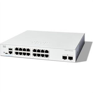 Cisco Catalyst 1200-16T-2G Smart Switch 16 Port GE 2x1GE SFP Limited Lifetime Protection (C1200-16T-2G)