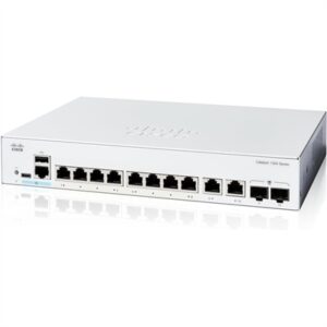 Cisco Catalyst 1300-8T-E-2G Managed Switch 8 Port GE Ext PS 2x1GE Combo Limited Lifetime Protection (C1300-8T-E-2G)