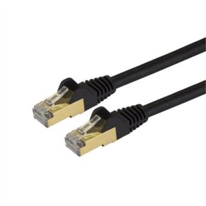 C6ASPAT7BK 7 Ft. Cat6a Black Shielded Molded 10 GB RJ45 STP Patch Cable