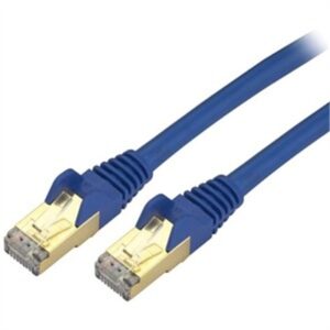 C6Aspat7Bl 7 Ft Blue Shielded Cat6A Patch Cable