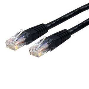 StarTech 15' Molded Cat6 UTP Patch Cable with RJ-45 Male Connectors, Black