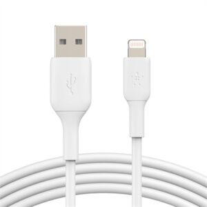 Belkin Boost Charge Lightning to USB-a Chargesync Cable, 9.8 Ft, White ( BLKCAA001BT3MWH )