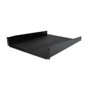 StarTech.com 2U Server Rack Shelf - Universal Vented Rack Mount Cantilever Tray for 19" Network Equipment Rack & Cabinet - Heavy Duty Steel Weight Ca