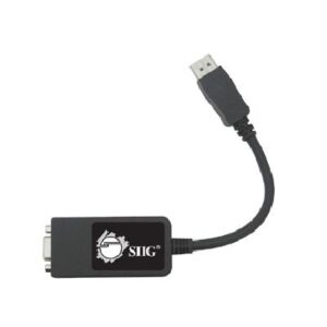 Siig CB-DP0082-S1 Video Cable Adapter 0.24 M VGA (D-Sub) DisplayPort Black
