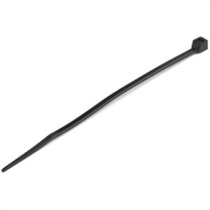 StarTech.com 4"(10cm) Cable Ties - 1/16"(2mm) Wide 7/8"(22mm) Bundle Diameter 18lb(8kg) Tensile Strength Nylon Self Locking Zip Ties with Curved Tip -