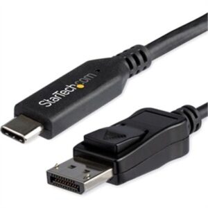 StarTech.com 6ft/1.8m USB C to DisplayPort 1.4 Cable - 4K/5K/8K USB Type-C to DP 1.4 Alt Mode Video Adapter Converter - HBR3/HDR/DSC - 8K 60Hz DP Moni