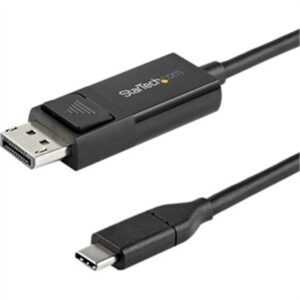 StarTech.com 6ft (2m) USB C to DisplayPort 1.2 Cable 4K 60Hz - Bidirectional DP to USB-C or USB-C to DP Reversible Video Adapter Cable - HBR2/HDR - US