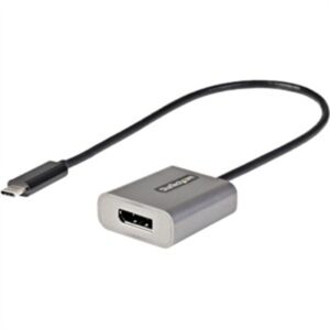 StarTech.com USB C to DisplayPort Adapter - 8K/4K 60Hz USB-C to DisplayPort 1.4 Adapter Dongle - USB Type-C to DP Monitor Video Converter - Works W/Th