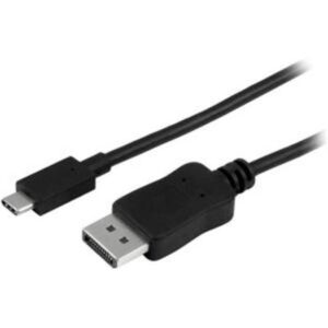 StarTech.com 6ft/1.8m USB C to DisplayPort 1.2 Cable 4K 60Hz - USB-C to DisplayPort Adapter Cable HBR2 - USB Type-C DP Alt Mode to DP Monitor Video Ca