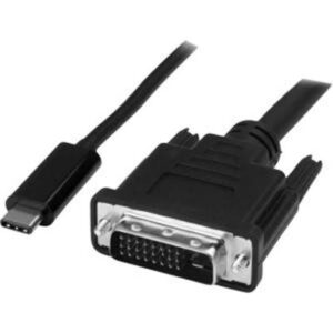 StarTech.com 6.6 Ft. (2m) USB-C to DVI Cable - 1920 X 1200 - Black