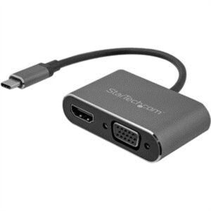 StarTech.com USB-C to VGA and HDMI Adapter - 2-in-1 - 4K 30Hz - Space Grey