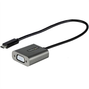 StarTech.com USB C to VGA Adapter - 1080p USB Type-C to VGA Adapter Dongle - USB-C (DP Alt Mode) to VGA Monitor/Display Video Converter - Thunderbolt