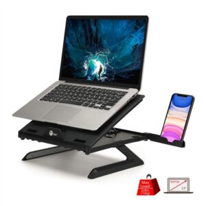 CE-MT3911-S1 Adjustable Riser Stand Holder for Laptop & Smart Phone, Black