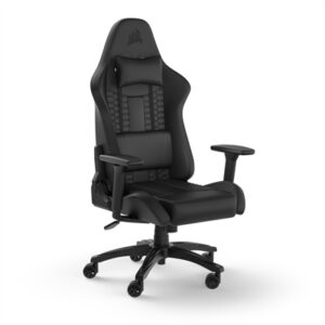Corsair TC100 RELAXED Ergonomic Leatherette Gaming Chair (2023) - Black - Only at Best Buy