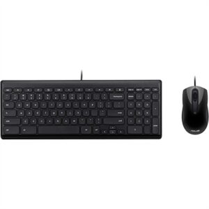 ASUS Chrome OS USB Keyboard and Optical Mouse Combo for Google Chrome Operating System (US Layout, QWERTY, USB Type-a)