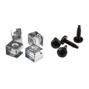 StarTech.com Server Rack Screws and Clip Nuts - 10-32 - Rack Mount Screws and Slide-on Cage Nuts - 50 Pack
