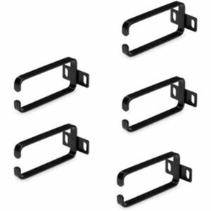 StarTech.com 5-Pack 1U Vertical Cable Management D-Ring Hooks Cable Manager for 19" Server Racks/Cabinets Network Rack Wire Organizers Cable Guide Rin