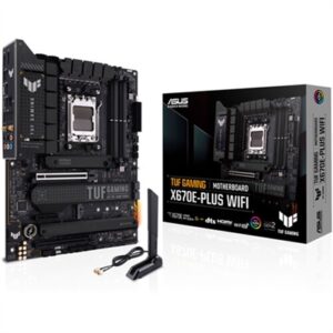 Asus TUF Gaming X670E-PLUS Gaming Wi-Fi 6E AM5 DDR5 Motherboard for AMD Ryzen 7000 Series CPUs