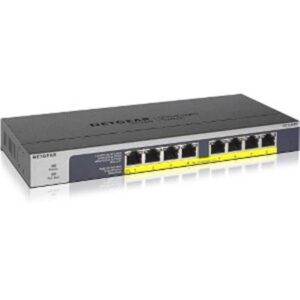 NETGEAR 8-Port Gigabit Unmanaged PoE Switch, 123W GS108PP