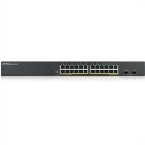 24-port GbE Smart Managed PoE Switch with GbE Uplink