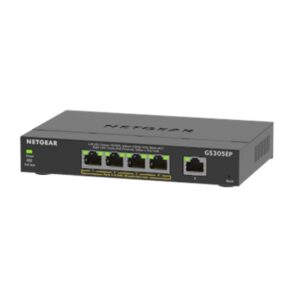 NETGEAR 5-Port Gigabit Smart Managed Plus PoE+ Switch, 63W GS305EP