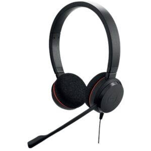 Jabra MS Stereo Noise Canceling Stereo Headset Microphone, Over-the-Head, Black (GSA4999-823-109)