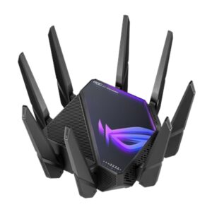 ASUS ROG Rapture WiFi 6E Gaming Router (GT-AXE16000) - Quad-Band, 6 GHz Ready, Dual 10G Ports, 2.5G WAN Port, AiMesh Support, Triple-level Game.
